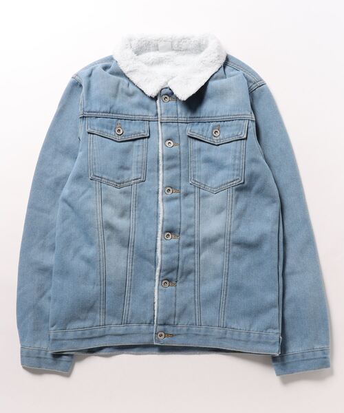 BLANC FICELLE デニムジャケット gジャン 裏ボア デニム Gジャン