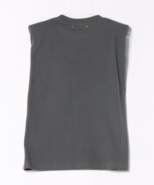 tシャツ ノースリーブTシャツ（チャコールグレー） レディースの画像