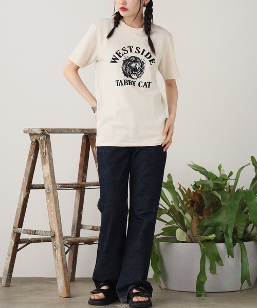 tシャツ MIXTA/ミクスタ　CREW NECK TABBY　Tシャツ レディース MIXTA tシャツ MIXTA/ミクスタ TABBY CAT SS CREWNECK T-SHIRTS