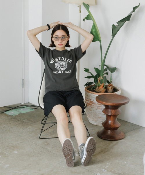 tシャツ MIXTA/ミクスタ　CREW NECK TABBY　Tシャツ レディース MIXTA tシャツ MIXTA/ミクスタ TABBY CAT SS CREWNECK T-SHIRTS