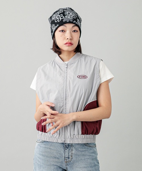 X-girl（エックスガール）の「3WAY BICOLOR JACKET（ナイロン