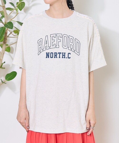 FREAK'S STORE（フリークスストア） tシャツ レースドッキング ロゴT