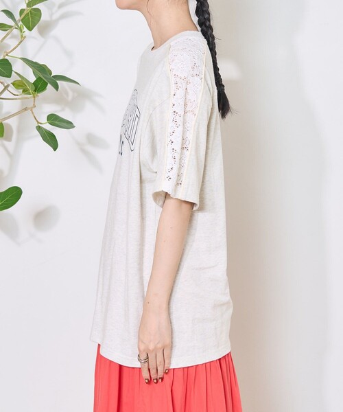 FREAK'S STORE（フリークスストア） tシャツ レースドッキング ロゴT