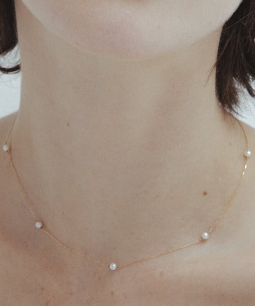 Les bonbonパールネックレス les bonbon ネックレス 「les bonbon」swing pearl necklace