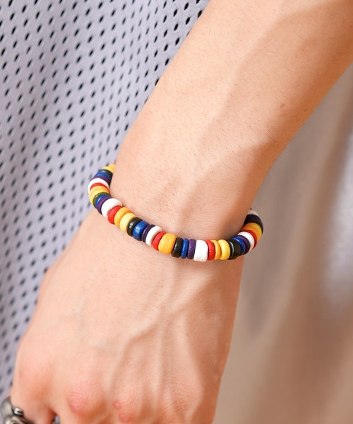ブレスレット an meets zakka ウッドブレスレット メンズ レディース