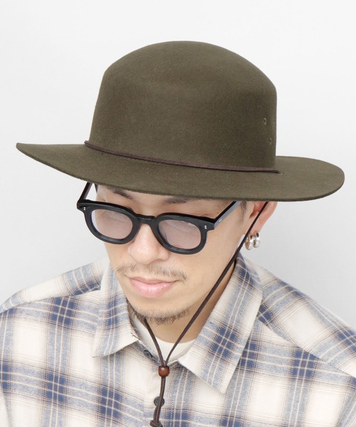 ReqHatter（レックハッター） 帽子 ハット フラット ワイドブリム