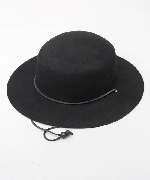 ReqHatter 帽子 ハット フラット ワイドブリム フェルト