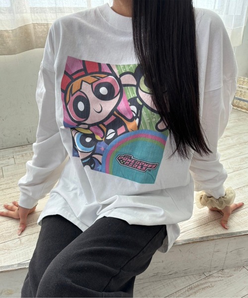 【POWERPUFF GIRLS】パワーパフガールズ パワパフ ロンT tシャツ THE POWERPUFF GIRLS（パワーパフ ガールズ