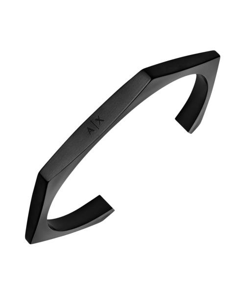 アルマーニ エクスチェンジ ブレスレット ブラック ロゴプレート 激安大特価，限定SALE