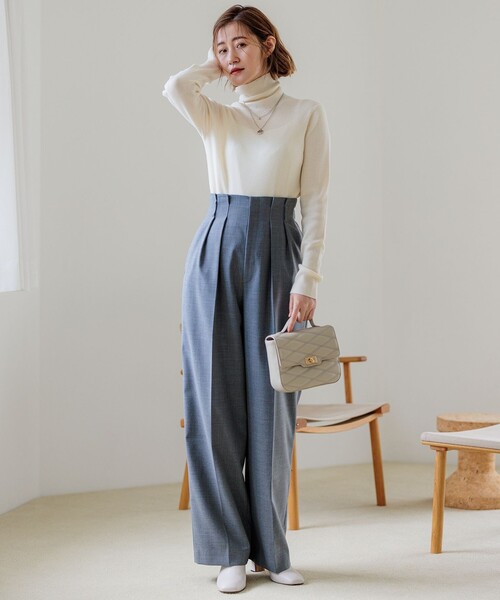 23区 - 23区今季Oggi1月号/CLASSY.11月号掲載ウーステッドウール  ニット 23区 ニット セーター 「Oggi1月号/CLASSY.11月号掲載