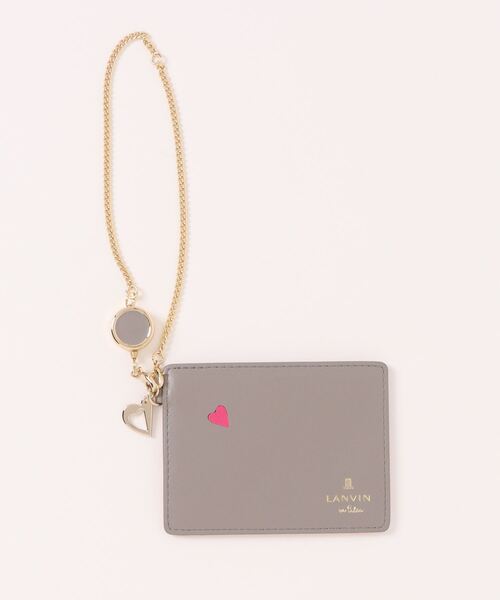 国内発送**LANVIN en Bleu** カルラ リール付きパスケース LANVIN en Bleu ランバンオンブルー パスケース 定期入れ リール