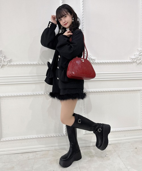 クチュールバイロジータ ボストンバッグ ビジュリボンボストンバッグ