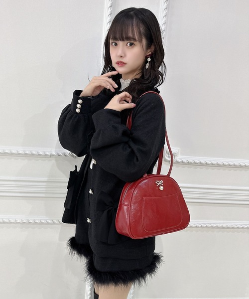 クチュールバイロジータ ボストンバッグ ビジュリボンボストンバッグ