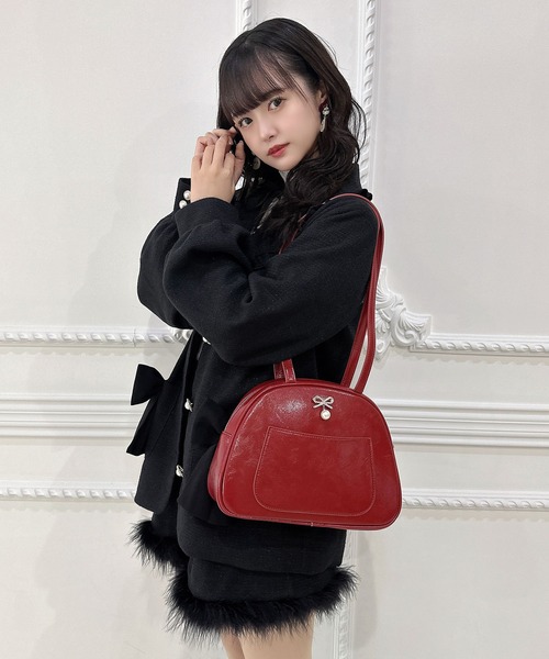 クチュールバイロジータ ボストンバッグ ビジュリボンボストンバッグ