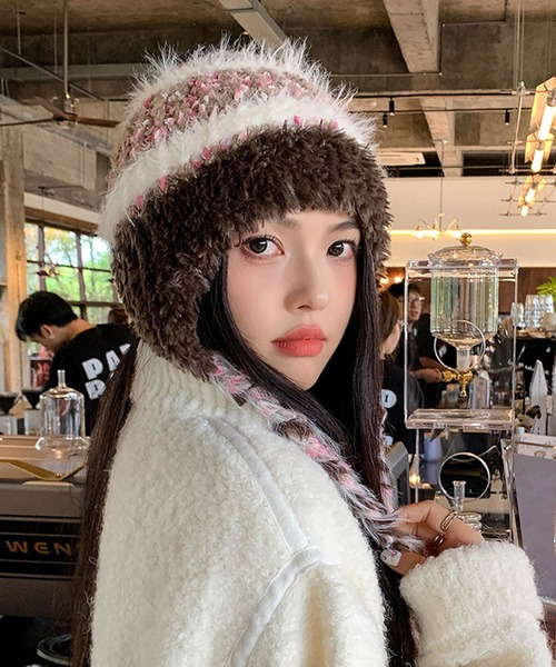 NUMBER NINE ニット帽 イヤーフラップ ブラック カシミヤ100% NUMBER NINE ニット帽 イヤーフラップ ブラック カシミヤ100% - メルカリ