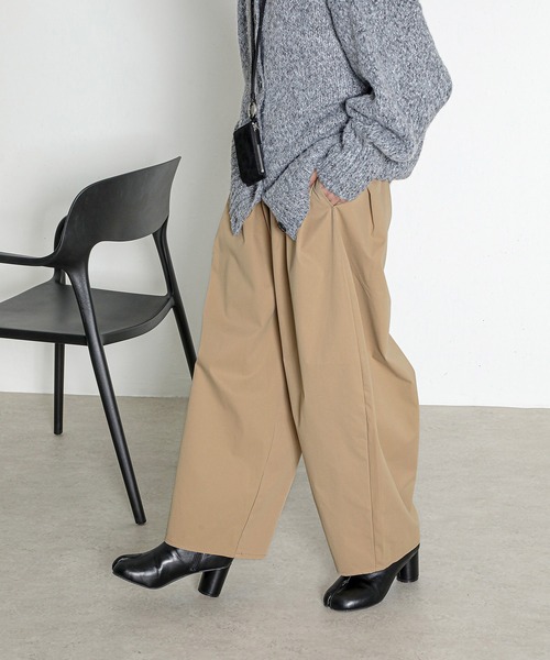 ワイドパンツ パンツ ミリタリー タック バレルパンツ レディース | en CAnAF | 03