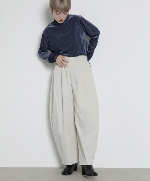 ワイドパンツ パンツ ミリタリー タック バレルパンツ レディース | en CAnAF