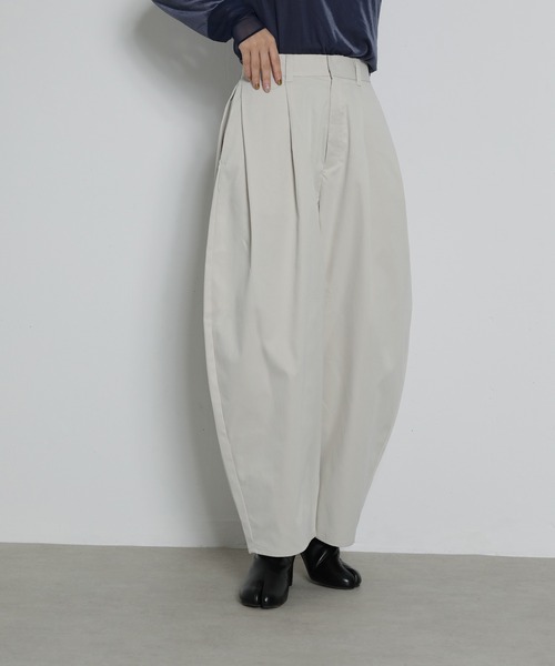 ワイドパンツ パンツ ミリタリー タック バレルパンツ レディース | en CAnAF | 09
