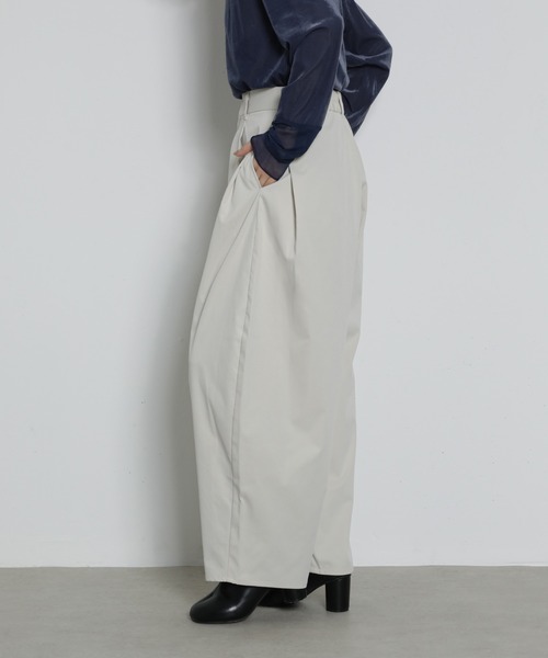 ワイドパンツ パンツ ミリタリー タック バレルパンツ レディース | en CAnAF | 11