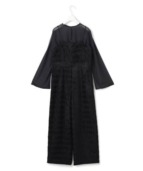 オールインワン ダイヤカットジャカード オールインワン レディースの画像