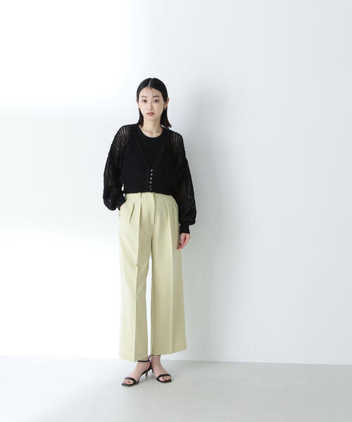 アメスリレイヤードメッシュカーディガン NATURAL BEAUTY BASIC カーディガン 「THINK NATURAL」アメスリ