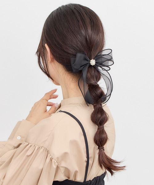 日本未入荷★ジャンニ リボン ヘア クリップ★大人気クリップ ジャンニ リボン ヘア クリップ（バレッタ/ヘアクリップ