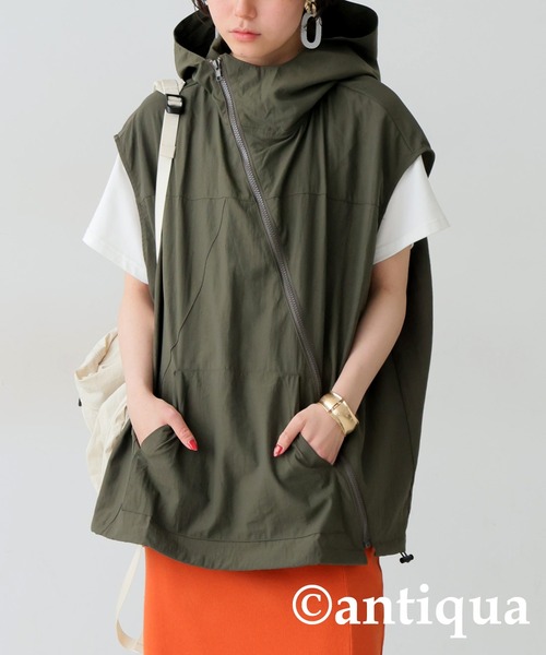 ベスト ジレ ショートアシメベスト レディース Anside ベスト ジレ アシメショートジレ レディース : ZOZOTOWN