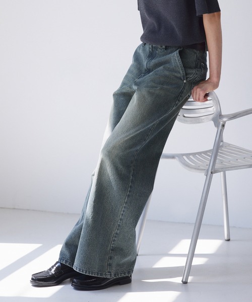 パンツ Semi flare denim GREY 1 Semi flare denim GREY 1 - メルカリ