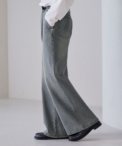 LUENNA ジーンズ 「LUENNA」Semi-flare Denim Pants / セミフレア