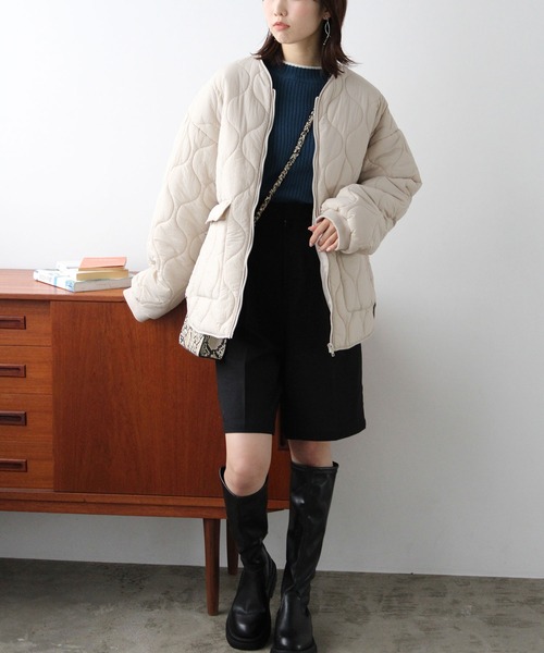 「GeeRA」 ブルゾン MEDIUM アイボリー レディース_画像6