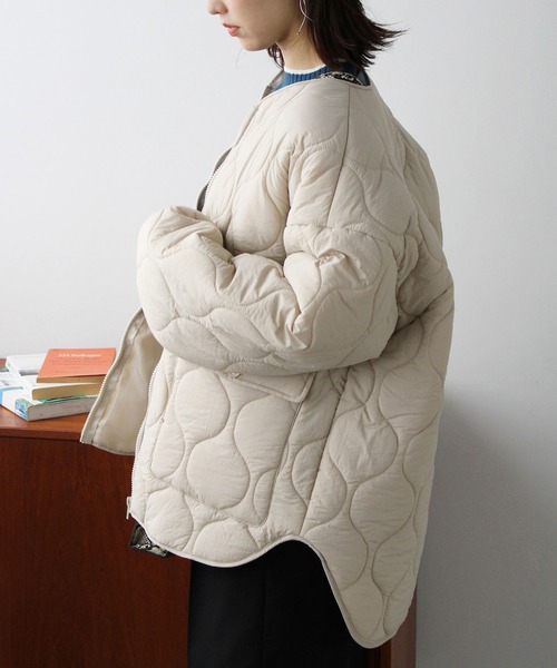 「GeeRA」 ブルゾン MEDIUM アイボリー レディース_画像9