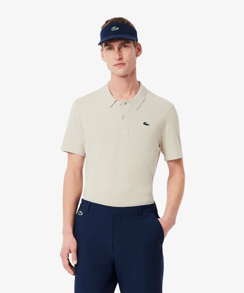 LACOSTE（ラコステ） ポロシャツ レーヨン混 ワントーンゴルフポロ