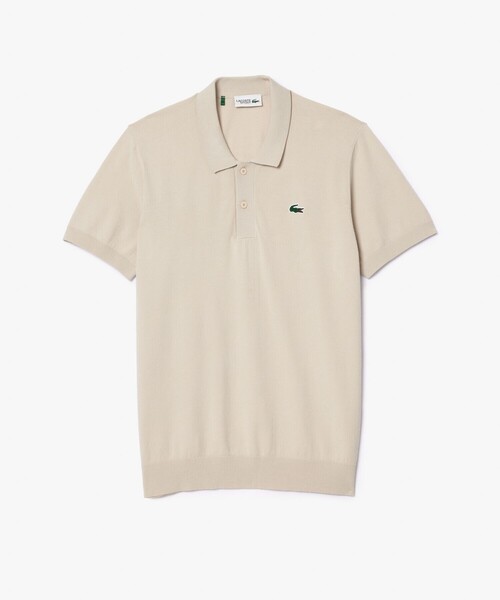 LACOSTE（ラコステ） ポロシャツ 半袖 レーヨン混 ワントーンゴルフ