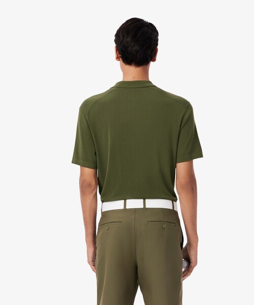 LACOSTE（ラコステ） ポロシャツ レーヨン混 ワントーンゴルフポロ