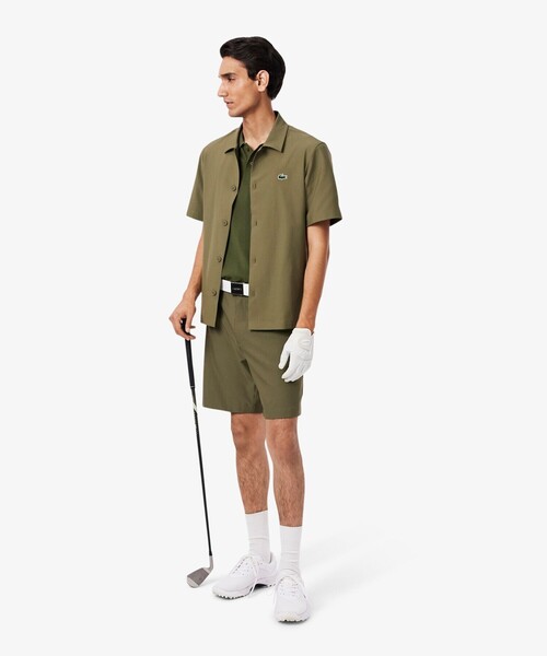 LACOSTE（ラコステ） ポロシャツ レーヨン混 ワントーンゴルフポロ