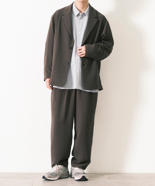 CITY TOKYO スラックス Multi-flex ワイドテーパードパンツ