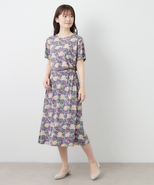 ローラ アシュレイ（LAURA ASHLEY）/【洗える／ジャージ素材／同柄アイテムあり】シャーボーン柄スカート LAURA ASHLEY（ローラアシュレイ） スカート 「洗える／ジャージ素材