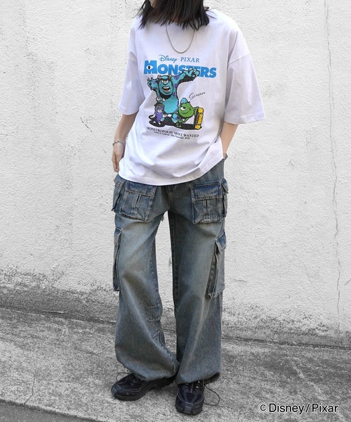 【Disney】US Disney Parks ディズニーピンズ 25周年 Tシャツ Disney tシャツ 25SS「Disney Pixar / ディズニーピクサー