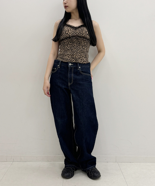 68408　DOLCE&GABBANA　レオパード　レース　キャミソール 68408 DOLCE&GABBANA レオパード レース キャミソール