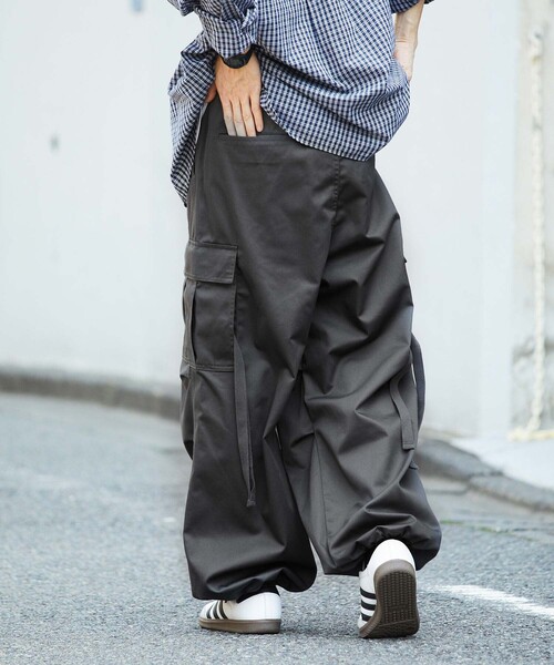 90s 雰囲気系 ワイドカーゴパンツ usa古着 ブラック 襤褸 vintage 178505876.jpg?cmsp_timestamp=