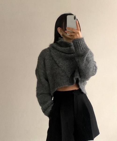 「Didot.showroom」 長袖ニット FREE カーキ レディース_画像3