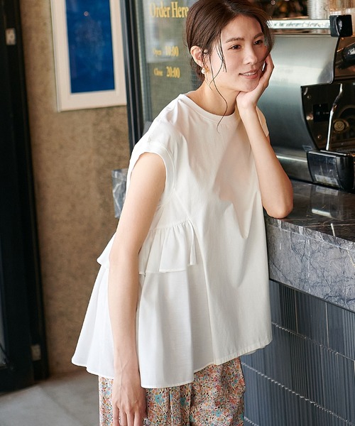 てぃな様 Jines tシャツ バックティアードデザインカットソー レディース