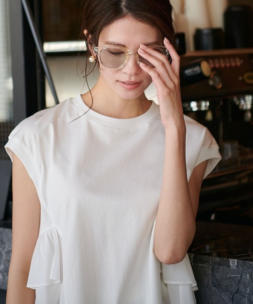 てぃな様 Jines tシャツ バックティアードデザインカットソー レディース