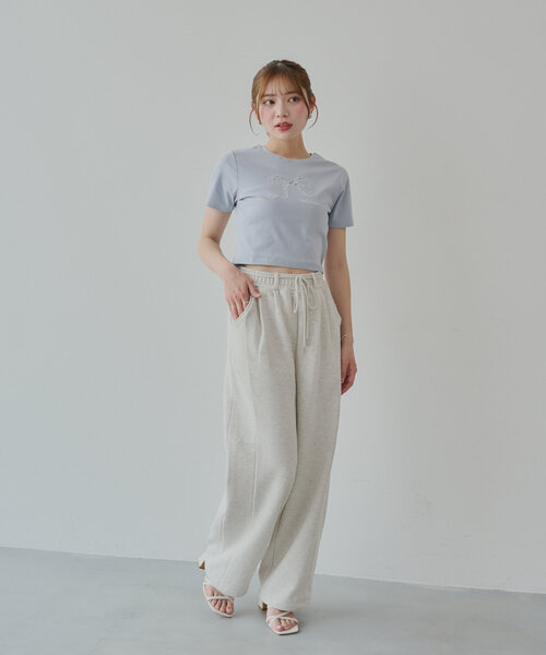 repetto ホワイト Tシャツ Mサイズ リボン付き Repetto ロゴ Tシャツ Mサイズ - メルカリ