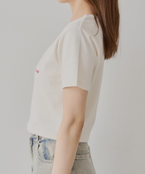 Chico tシャツ レースリボン刺繍チビT レディース : ZOZOTOWN