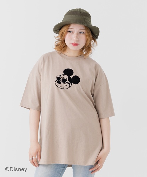 【DISNEY】ディズニー ミッキーマウス メンズレディース Tシャツ Disney tシャツ 「ディズニー」ミッキーマウス/半袖Tシャツ