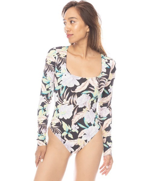 UVカット◇Billabong◇Shadow Tropic 半袖ラッシュガード BILLABONG レディース SHADOW TROPIC ZIP UP HOODED RASHGUARD
