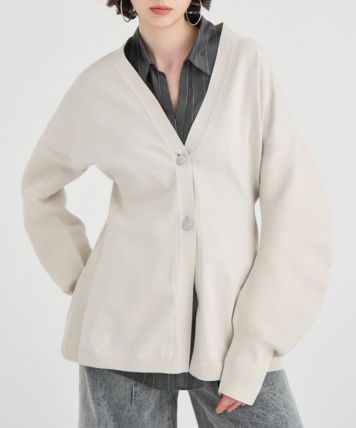 ニット セーター 「RITAN/リタン」Arch Sleeve Knit Cardican/アーチスリーブニットカーディガン レディース