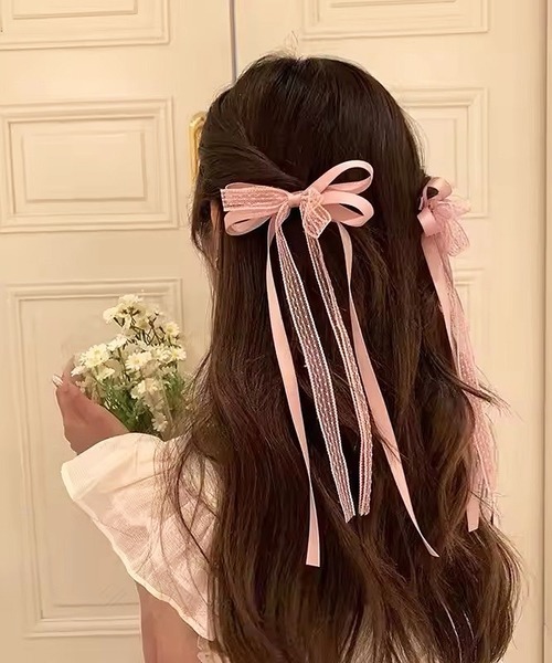 ヘアピン 「 ammy. / エイミードット 」 レース リボン ヘア