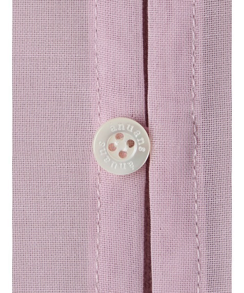 【新品未使用】anuans フォルムシアーブラウス　pink アニュアンス anuans フォルムシアーブラウス （PINK